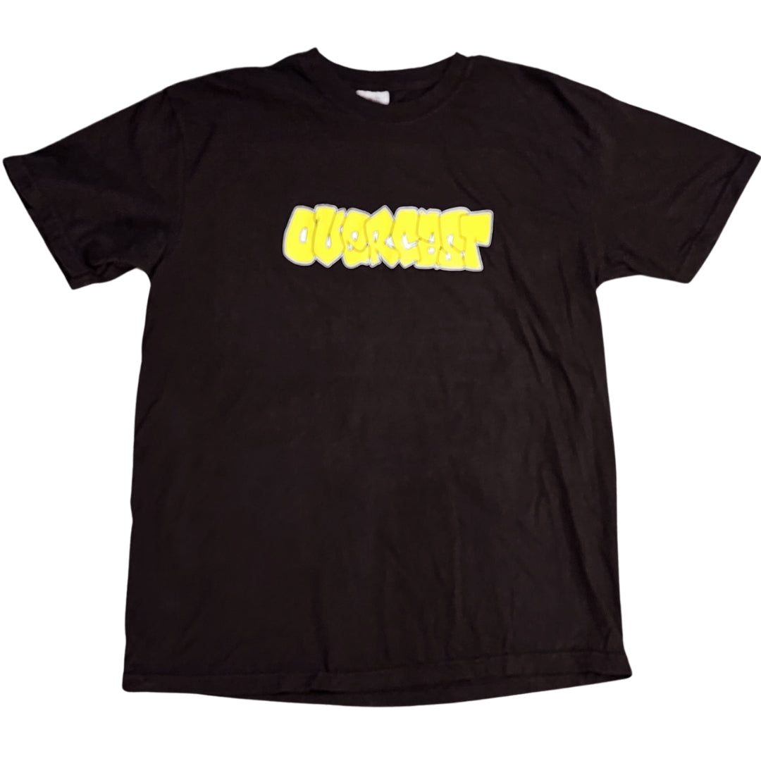 Overcast Yellow Logo Tee - Black