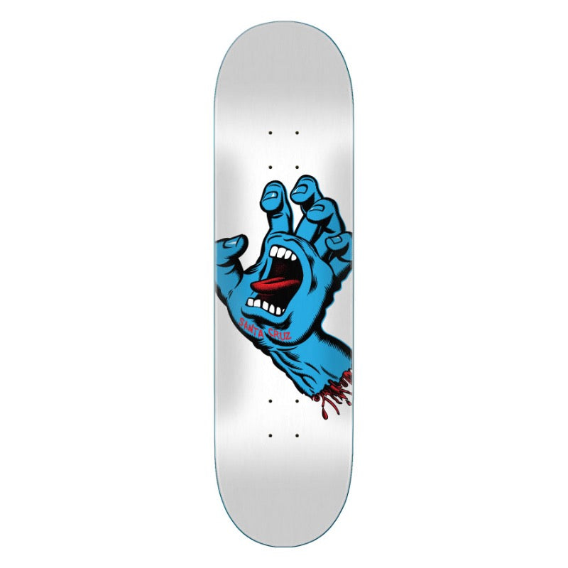 Santa Cruz Screaming Hand 8.25" White Deck