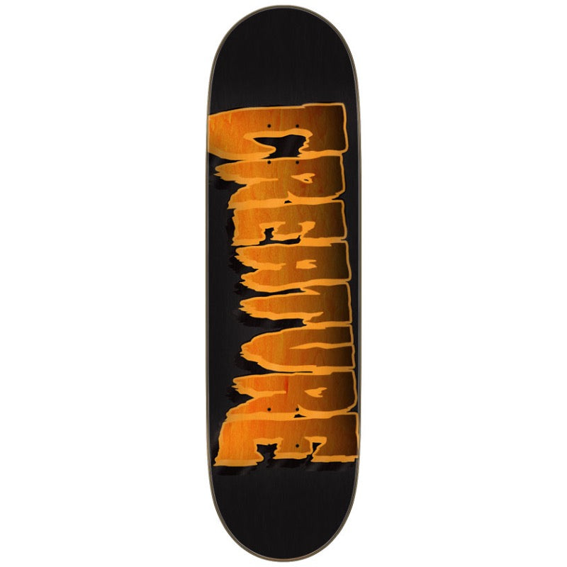 Creature Logo Outline Stumps Deck - orange 8.8"
