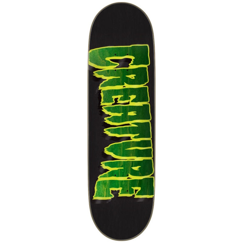 Creature Logo Outline Stumps Deck - green 9"