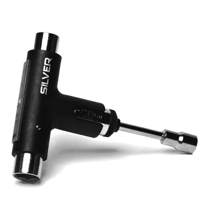 A black and silver T-handle tool with a socket attachment, featuring the brand name 'SILVER' printed vertically on the side, set against a plain white background.